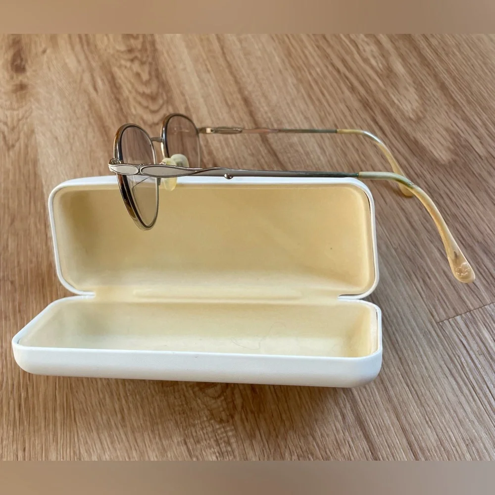 Chloe eyeglasses glasses white hard case Natural Beauty retro classic frames - Picture 5 of 7